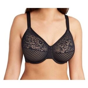 Wacoal Visual Effects Minimizer Bra Sz 40DDD Black 857210
